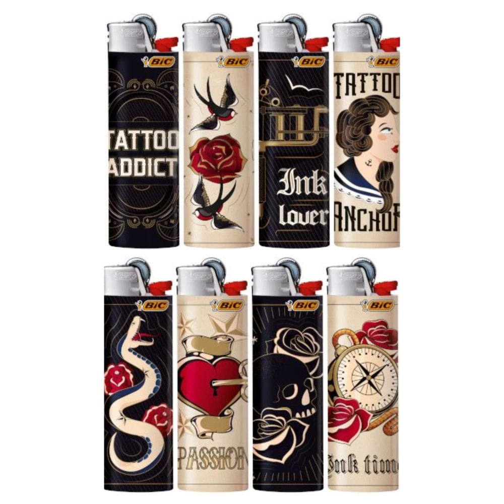 Bic Barquette De 50 Briquets J26 Tattoo 4 Bic Barquette De 50 Briquets J26 Tattoo – Image 2