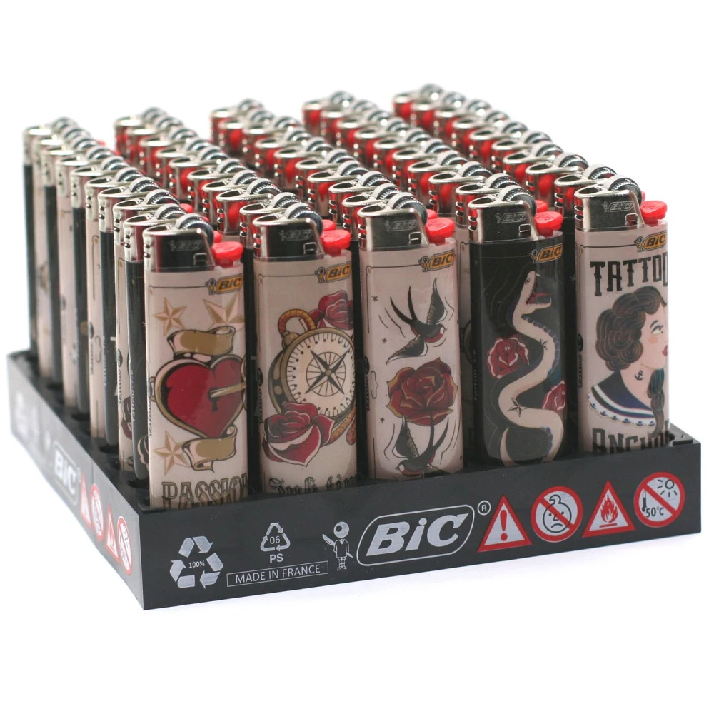 Bic Barquette De 50 Briquets J26 Tattoo 3 Bic Barquette De 50 Briquets J26 Tattoo