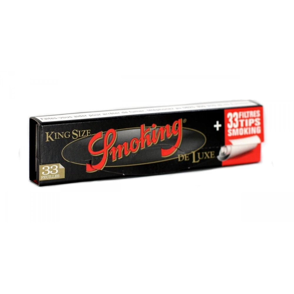 Boite 24 Carnets De Feuille Smoking Deluxe King Size Avec Filtre - Feuille + Tips 6 Boite 24 Carnets De Feuille Smoking Deluxe King Size Avec Filtre - Feuille + Tips – Image 4