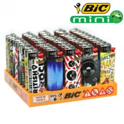 Boite De 50 Briquets Mini BIC - Musique -Fumeurs Fournitures Magasin boite de 50 briquets mini bic musique 2