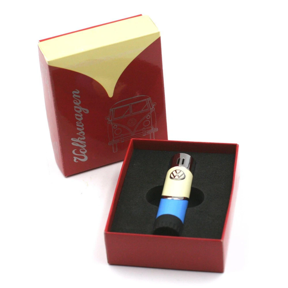 Briquet Cylindre Bicolore Volkswagen Bleu Et Beige 6 Briquet Cylindre Bicolore Volkswagen Bleu Et Beige – Image 4