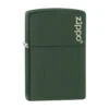 Briquet Zippo Logo - Vert Mat 2 Briquet Zippo Logo - Vert Mat -Fumeurs Fournitures Magasin briquet zippo logo vert mat