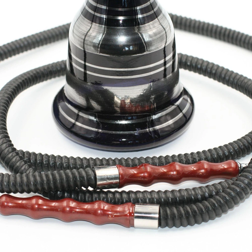 Chicha Al Malik - Double Tuyaux - Argent 5 Chicha Al Malik - Double Tuyaux - Argent – Image 3