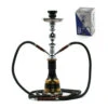 Chicha Al Malik - Double Tuyaux - Or 2 Chicha Al Malik - Double Tuyaux - Or -Fumeurs Fournitures Magasin chicha al malik double tuyaux or