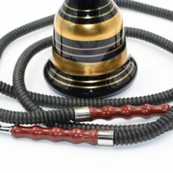 Chicha Al Malik - Double Tuyaux - Or 9 Chicha Al Malik - Double Tuyaux - Or -Fumeurs Fournitures Magasin chicha al malik double tuyaux or 2
