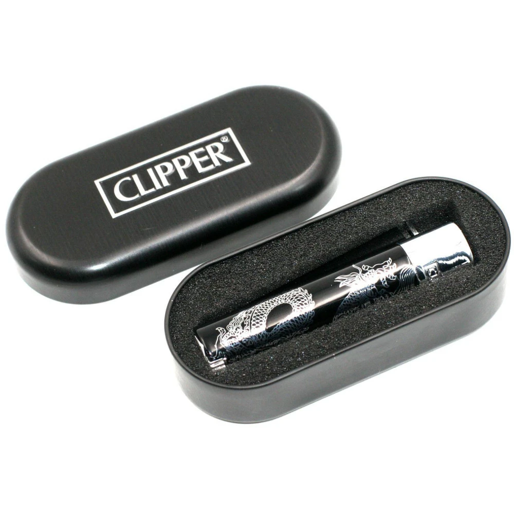 Clipper Métal Avec Etui – Black Super Dragons 5 Clipper Métal Avec Etui – Black Super Dragons – Image 3