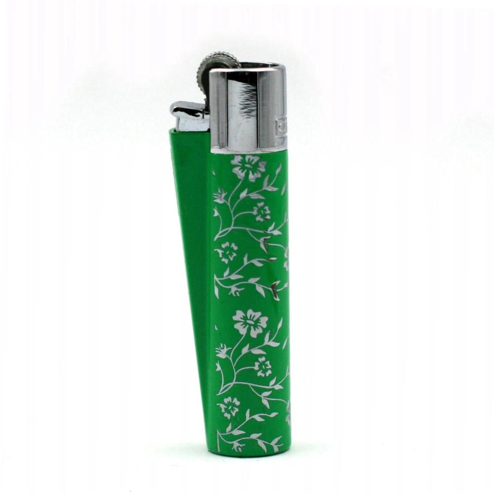 Clipper Métal Avec Etui – Green Pattern 3 Clipper Métal Avec Etui – Green Pattern
