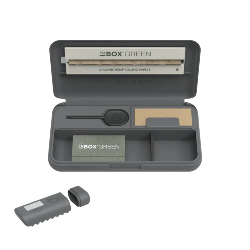 Boite à Tabac Slim Grise Multi Usage - Tobox Green 4 Boite à Tabac Slim Grise Multi Usage - Tobox Green – Image 2