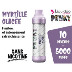 E-Cigarette Jetable 5000 Puffs Punky Puff - Myrtille Glacée Sans Nicotine Ni Tabac 6 E-Cigarette Jetable 5000 Puffs Punky Puff - Myrtille Glacée Sans Nicotine Ni Tabac -Fumeurs Fournitures Magasin e cigarette jetable 5000 puffs punky puff myrtille glacee sans nicotine ni tabac 1