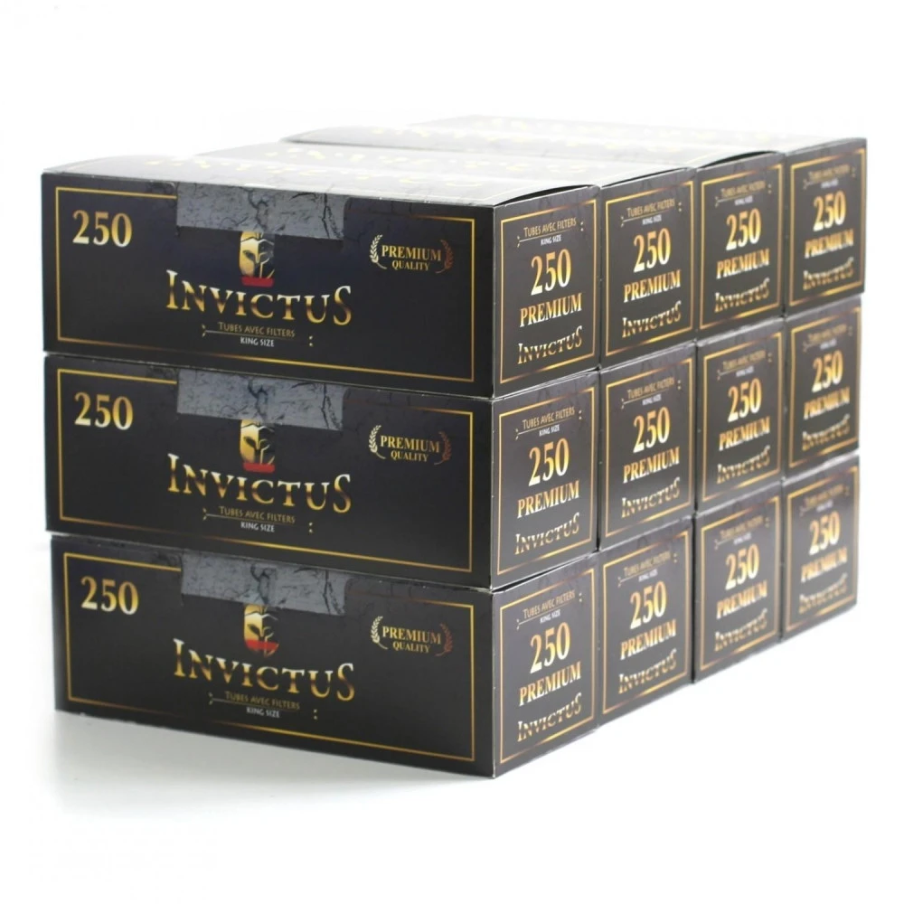 Lot De 12 Boîtes De 250 Tubes à Cigarettes - Invictus 3 Lot De 12 Boîtes De 250 Tubes à Cigarettes - Invictus
