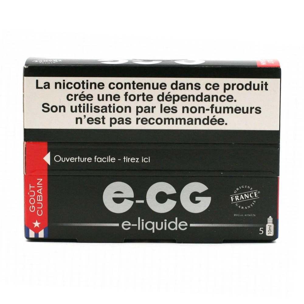 Lot De 5 Flacons E-CG - Cubain 16 Mg/ml 4 Lot De 5 Flacons E-CG - Cubain 16 Mg/ml – Image 2