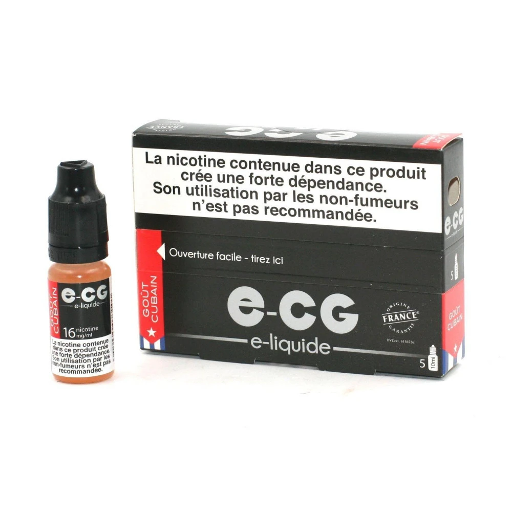 Lot De 5 Flacons E-CG - Cubain 16 Mg/ml 3 Lot De 5 Flacons E-CG - Cubain 16 Mg/ml