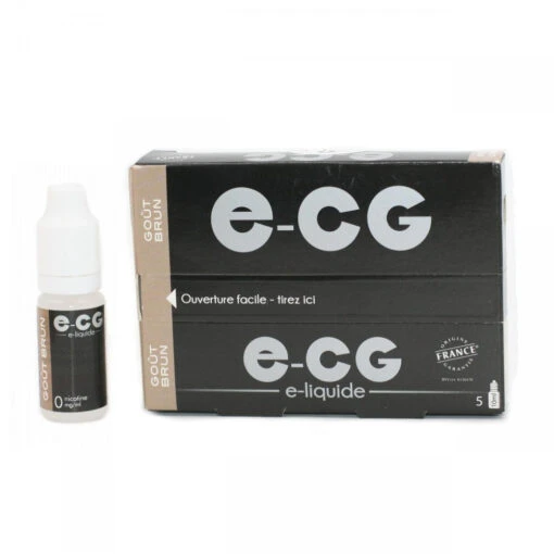 Lot De 5 Flacons E-CG - Goût Brun 0 Mg/ml