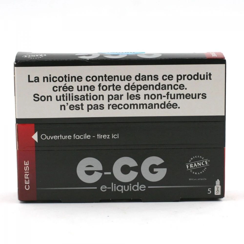 Lot De 5 Flacons E-CG - Goût Cerise 6 Mg/ml 4 Lot De 5 Flacons E-CG - Goût Cerise 6 Mg/ml – Image 2