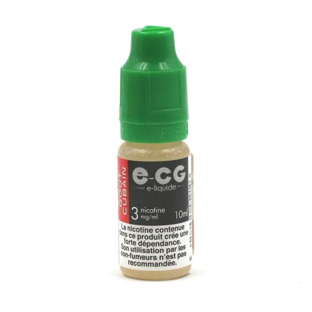 Lot De 5 Flacons E-CG - Goût Cubain 3 Mg/ml 6 Lot De 5 Flacons E-CG - Goût Cubain 3 Mg/ml – Image 4