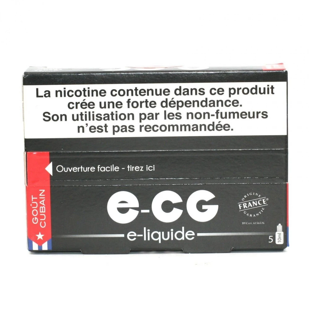 Lot De 5 Flacons E-CG - Goût Cubain 6 Mg/ml 4 Lot De 5 Flacons E-CG - Goût Cubain 6 Mg/ml – Image 2