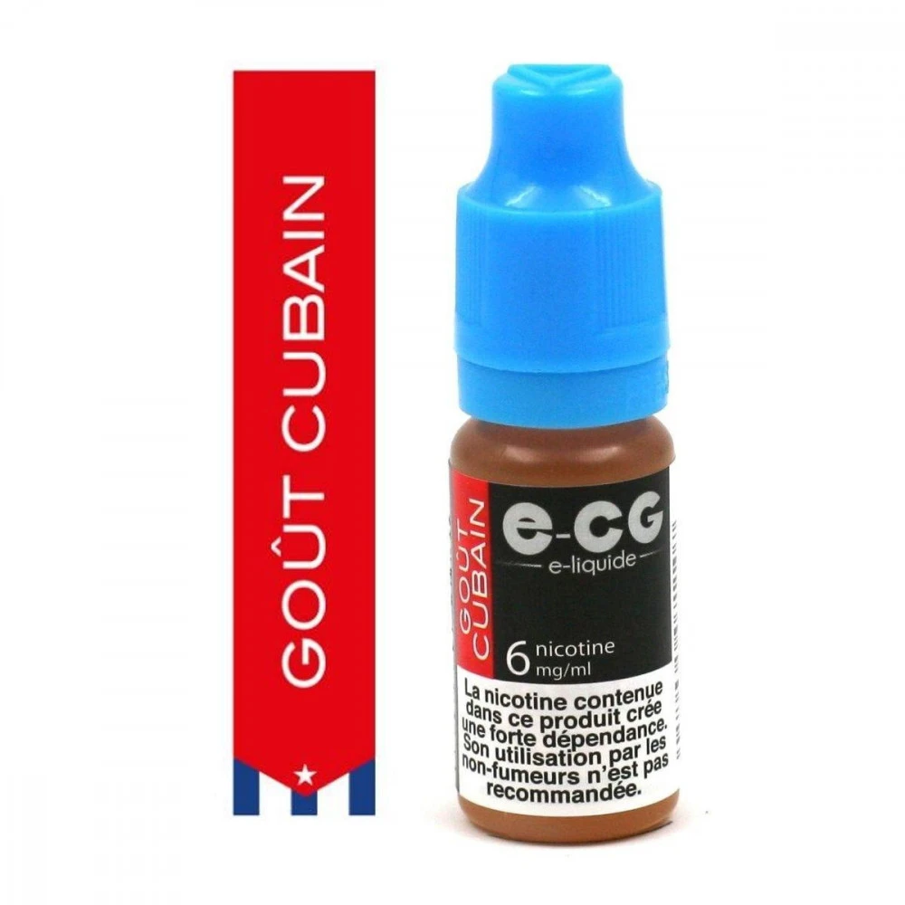 Lot De 5 Flacons E-CG - Goût Cubain 6 Mg/ml 5 Lot De 5 Flacons E-CG - Goût Cubain 6 Mg/ml – Image 3