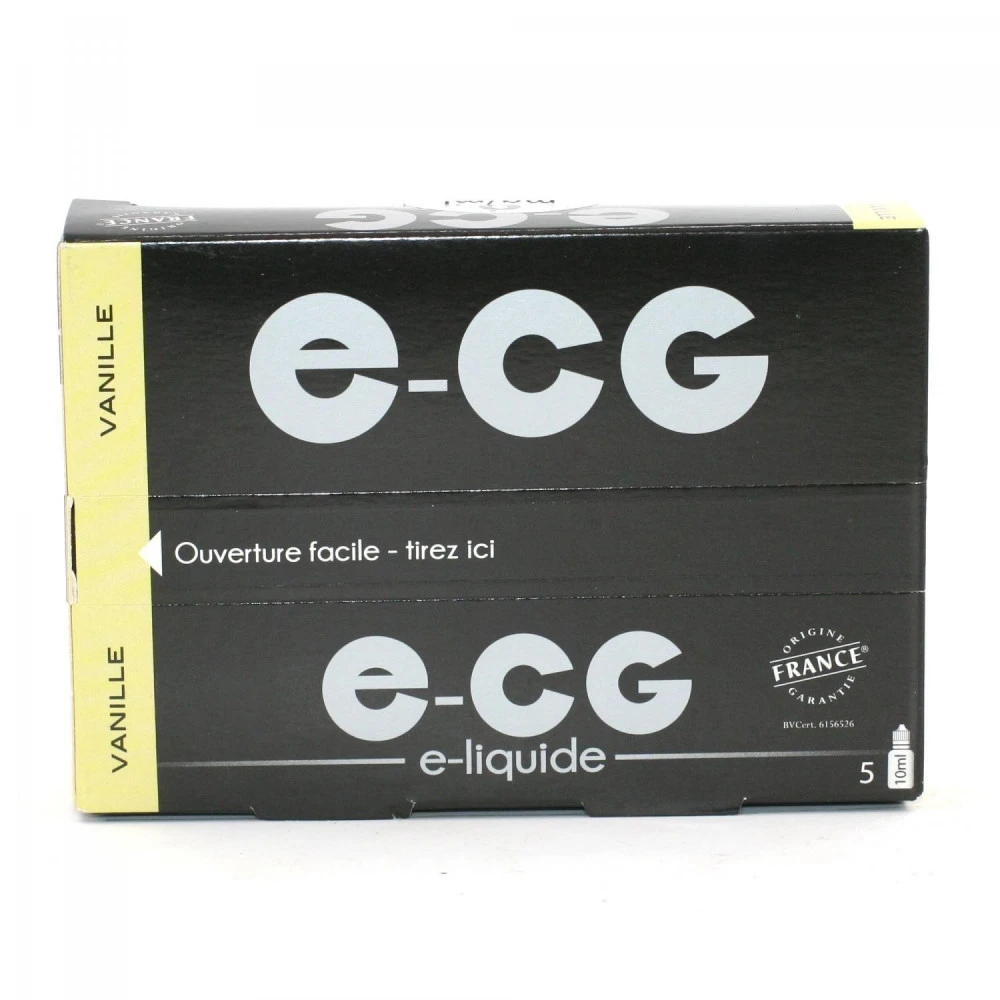 Lot De 5 Flacons E-CG - Goût Vanille 0 Mg/ml 4 Lot De 5 Flacons E-CG - Goût Vanille 0 Mg/ml – Image 2