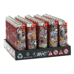 Lot De 50 Briquets BIC MAXI J26 - US BIKERS