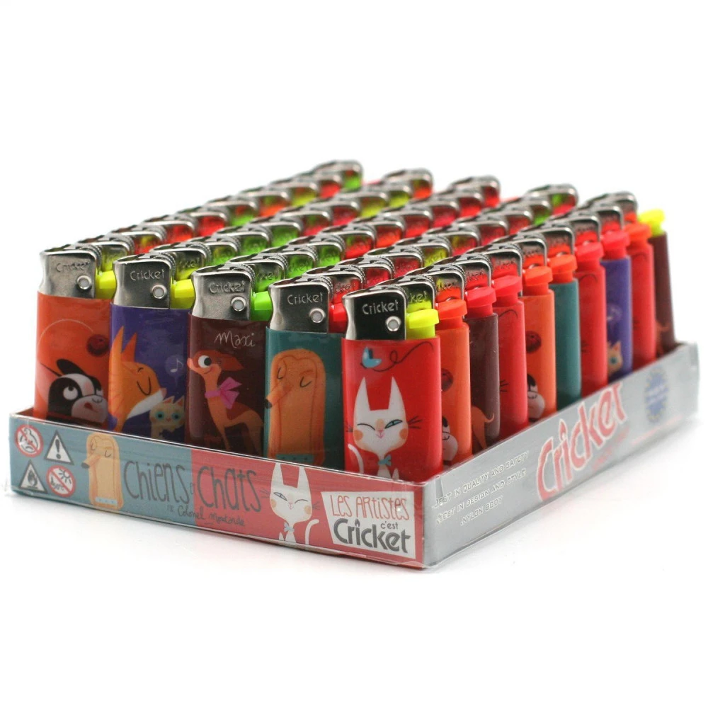 Lot De 50 Briquets Mini Cricket Motif – Animaux 3 Lot De 50 Briquets Mini Cricket Motif – Animaux
