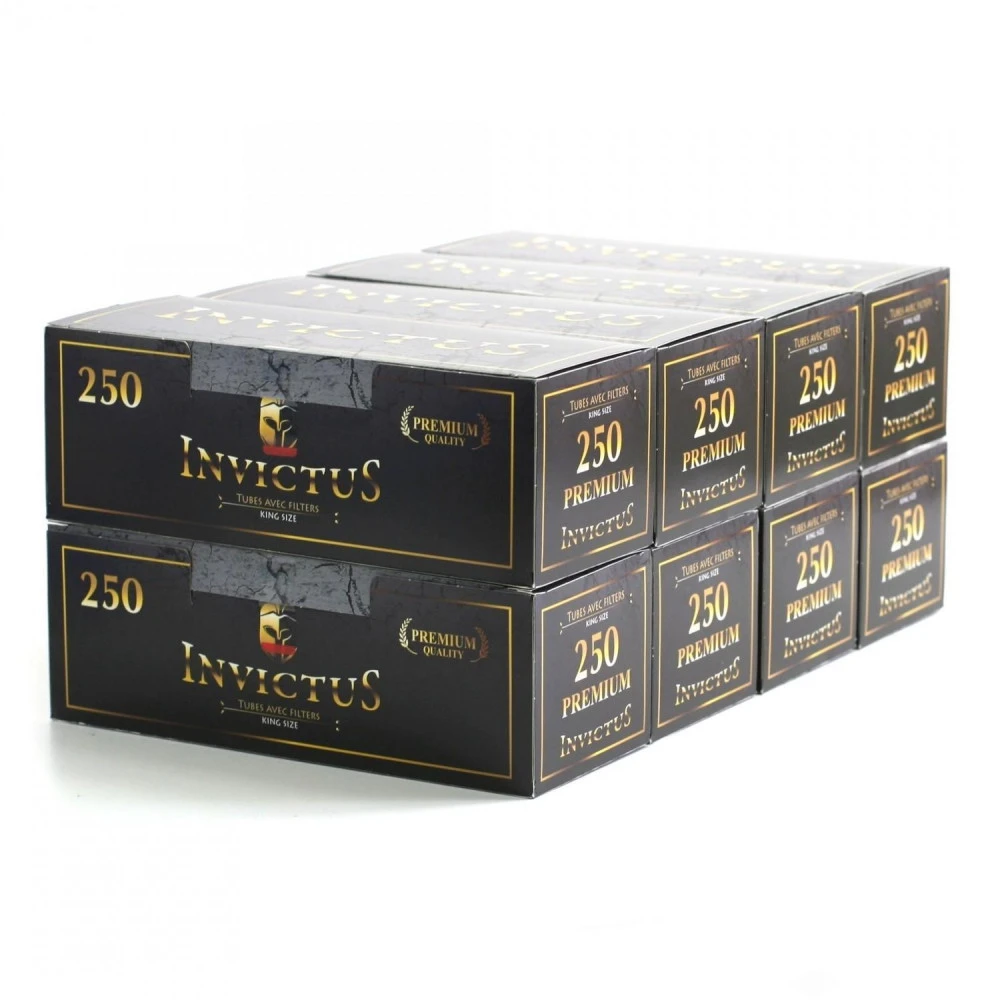 Lot De 8 Boîtes De 250 Tubes à Cigarettes - Invictus 4 Lot De 8 Boîtes De 250 Tubes à Cigarettes - Invictus – Image 2