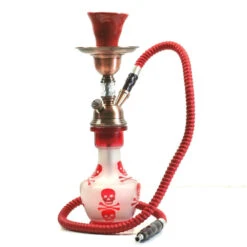 Forest Narguilé à Tête De Mort (33 Cm) - Rouge 7 Forest Narguilé à Tête De Mort (33 Cm) - Rouge -Fumeurs Fournitures Magasin narguile a tete de mort 33 cm rouge 1