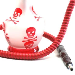 Forest Narguilé à Tête De Mort (33 Cm) - Rouge 8 Forest Narguilé à Tête De Mort (33 Cm) - Rouge -Fumeurs Fournitures Magasin narguile a tete de mort 33 cm rouge 2