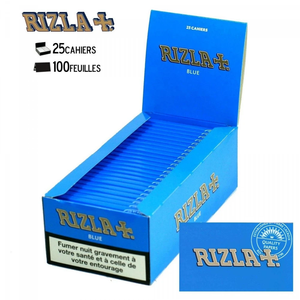 Papier à Rouler Rizla Bleu X25 2 Papier à Rouler Rizla Bleu X25