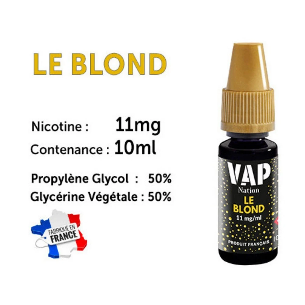 Vap Nation Lot De 5 Liquides - Le Blond 11 Mg 3 Vap Nation Lot De 5 Liquides - Le Blond 11 Mg