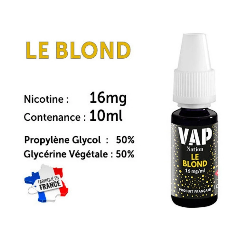 Vap Nation Lot De 5 Liquides - Le Blond 16 Mg 3 Vap Nation Lot De 5 Liquides - Le Blond 16 Mg